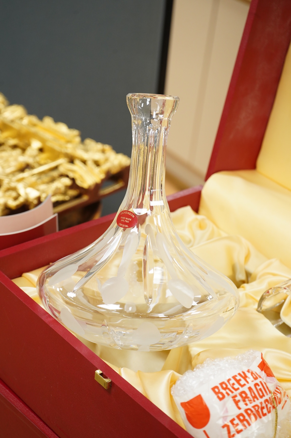 The Uri Geller Crystal Collection - three cased sets by Dickenson Crystal